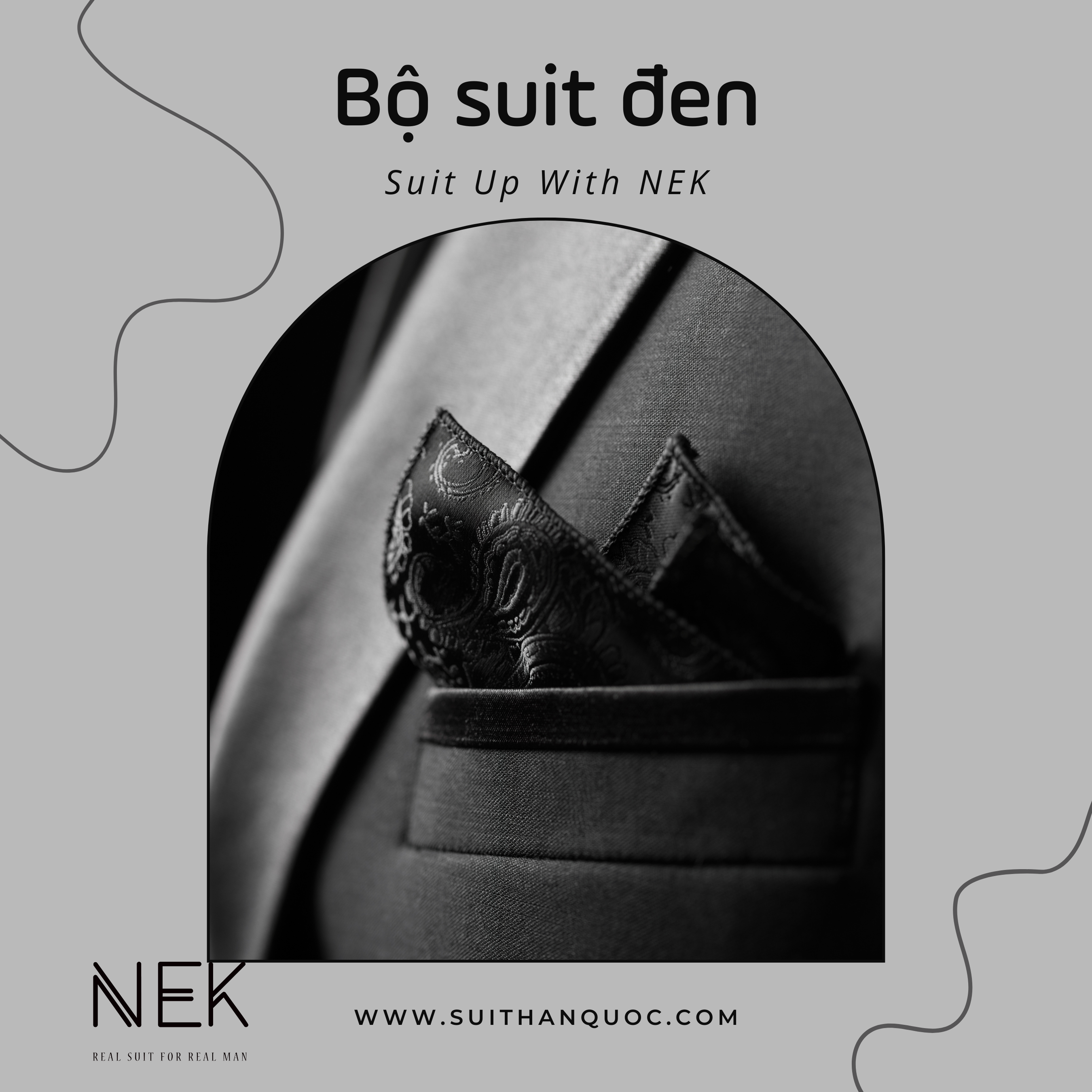 bộ suit nam đen