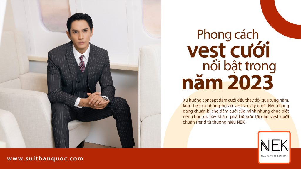 Áo vest cưới 2023: Top 5 mẫu áo vest chú rể đẹp nhất năm