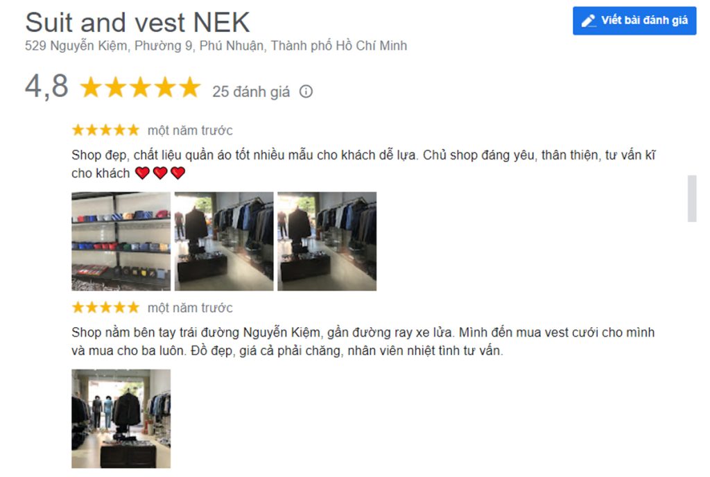 Review Vest Nam Chú Rể Nek